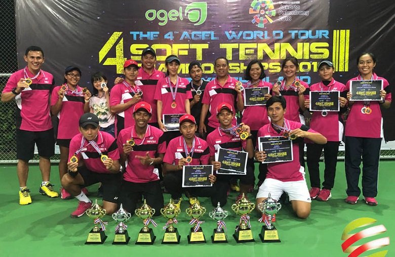 Atlet 17 Tahun Sabet Juara Tim Soft Tenis Indonesia Boyong Lima Emas