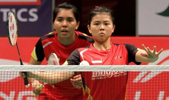 Pasangan Greysia Polii dan Nitya Krishinda Maheswari pernah meraih emas Asian Games 2014 Incheon, Korea Selatan. (badmintonindonesia.org)