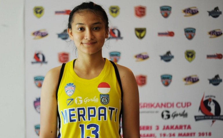 Yusranie Noory Assipalma pebasket cantik asal klub Merpati Bali yang pernah menjadi finalasi Miss Indoneisa 2016. (Pras/NYSN)